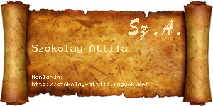 Szokolay Attila névjegykártya